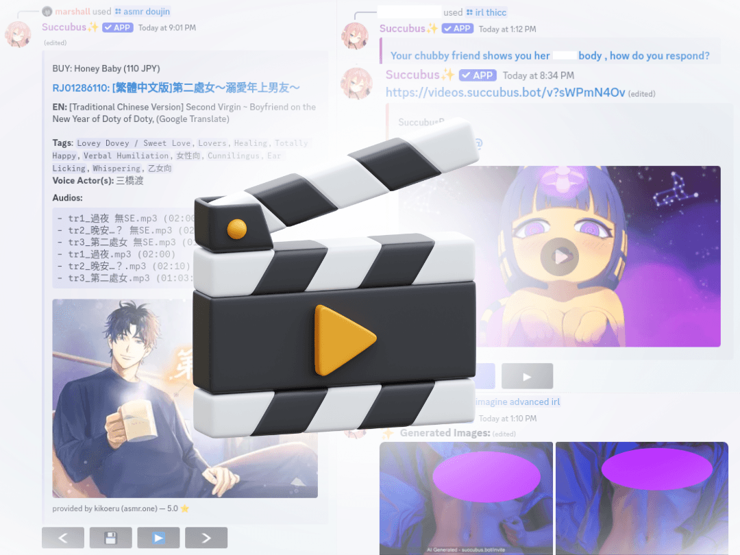 An image showcasing a wide variety of content from ASMR content, to video, to reddit content, and Image Generation